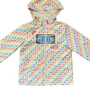 Angel Blue Candy Rainbow Chocolate Dot Hooded Jacket